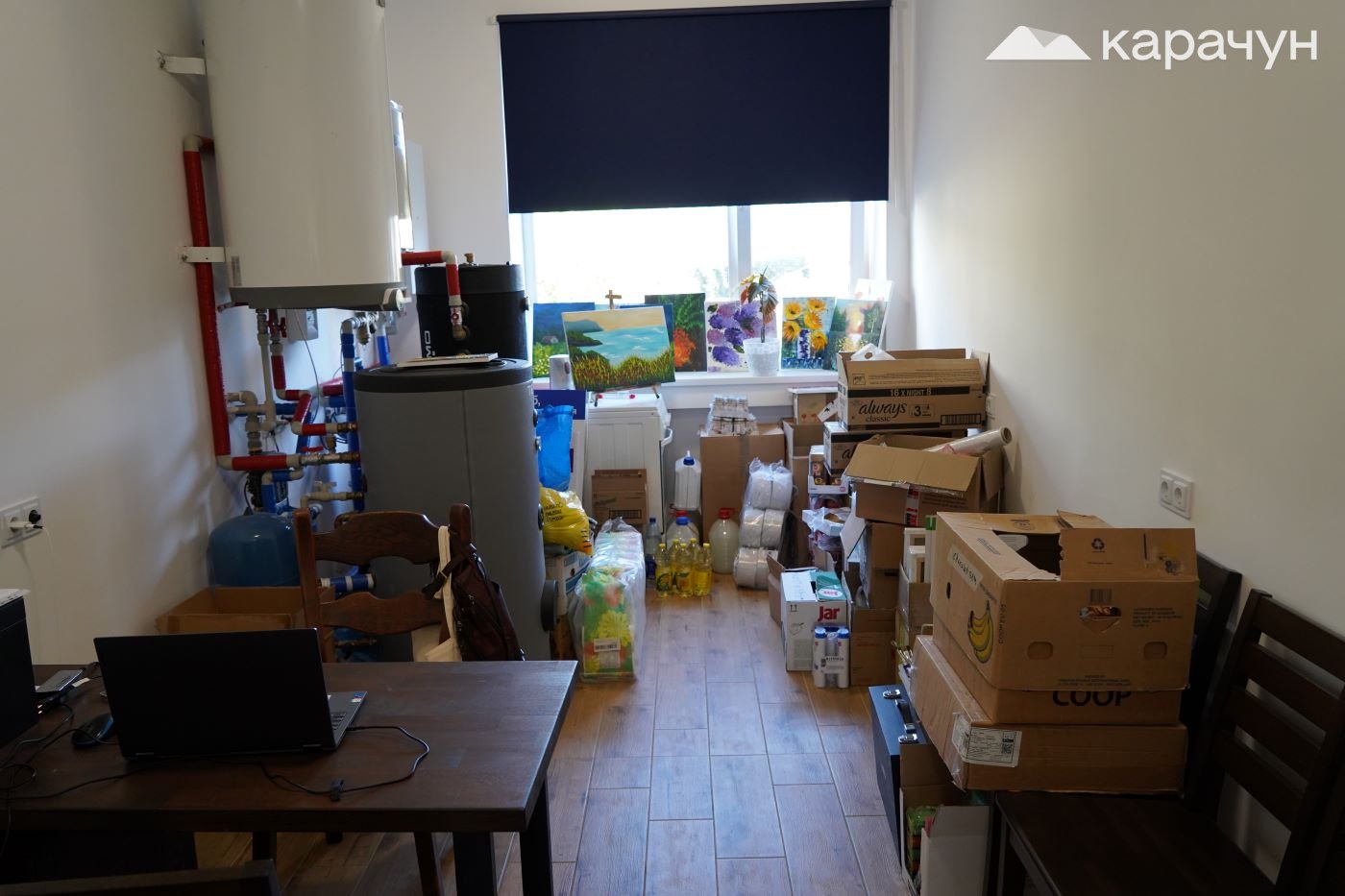 Кімната, з товарними запасами для потреб переселенців