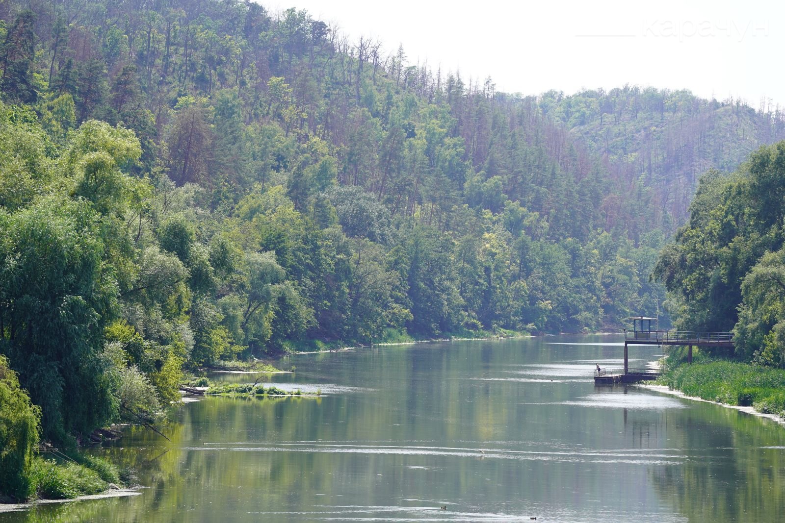 Сіверський Донець, Святогірськ. Вид на річку з моста