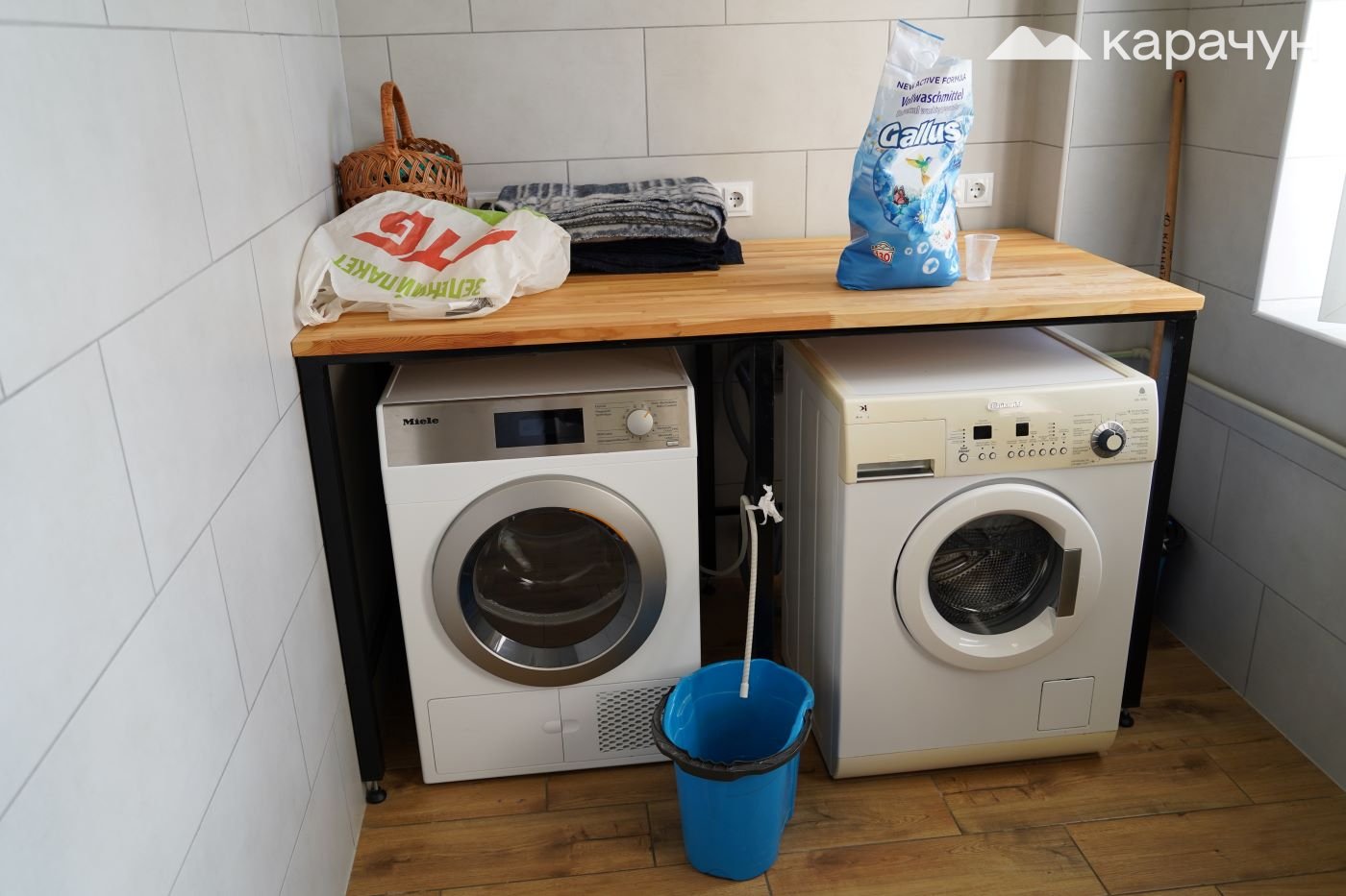 Пральні машинки також є у цьому шелтері