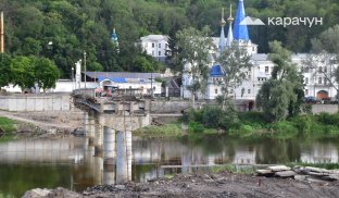 Міст через Сіверський Донець у Святогірську У Святогірську почали ремонт моста