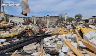 Наслідки обстрілу Лиману 17 квітня Вночі 17 квітня росіяни обстріляли Лиман