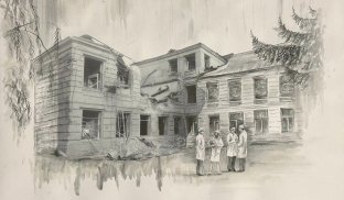 Картина Оксани Дашивець Зруйноване майбутнє Слов’янська