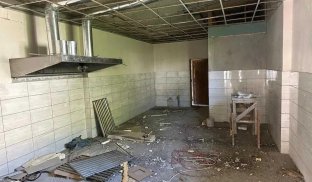 Приміщення кухні кафе у Святогірську Кафе Крило зазнало руйнувань