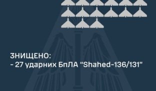 В ніч на 15 березня по Україні вдарили вісім ракет ППО збивала «шахеди» над сімома регіонами