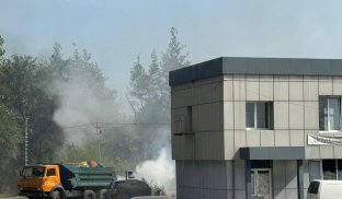 Будывля готелю на БЗС у Слов'янську Слов'янськ зазнав обстрілу