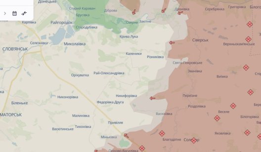 Росіяни просунулися на Слов’янському напрямку — DeepState