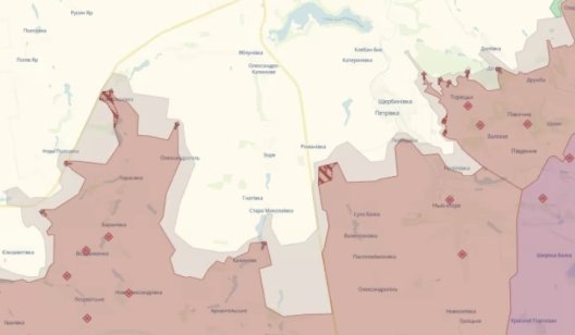Де на Донеччині просунилися росіяни Де на Донеччині просунилися росіяни
