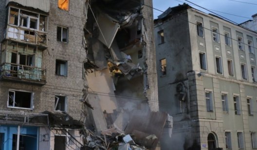Последствия ракетного обстрела Харькова