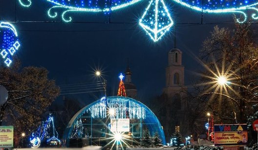 Новогодний Славянск через объектив