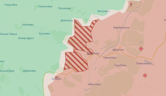 Російські війська окупували Дворічну у Харківській області — DeepState Російські війська окупували Дворічну у Харківській області — DeepState