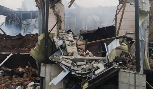 В Святогорске уничтожено здание музыкальной школы: фото, видео