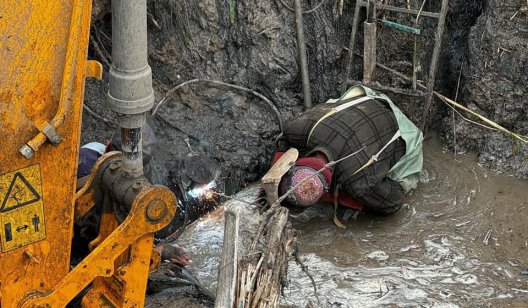 Ремонт водогона на Донеччині