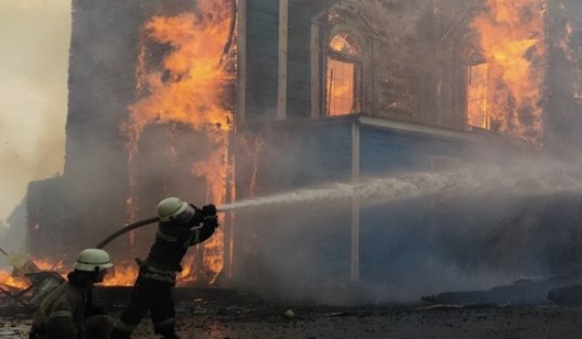 Пожар в Лимане. Официальная информация о сгоревшей церкви