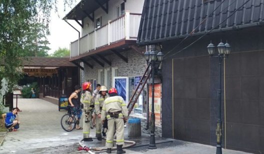 Вчера в центре Святогорска произошел пожар