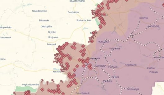 Розвідка Естонії: Впродовж тижня росіяни загарбали 150 квадратних кілометрів Донеччини