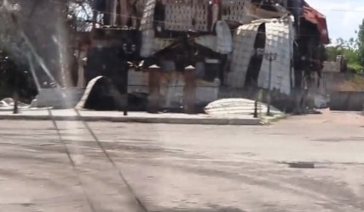 Свежее видео из разрушенного Святогорска