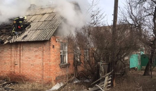 В Славянске во время пожара погиб мужчина