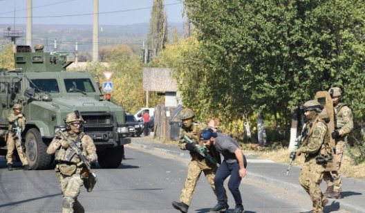 В Славянске прошла антитеррористическая операция. СБУ отрабатывала различные ситуации