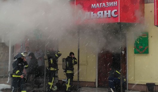 Первые подробности пожара в центре Славянска