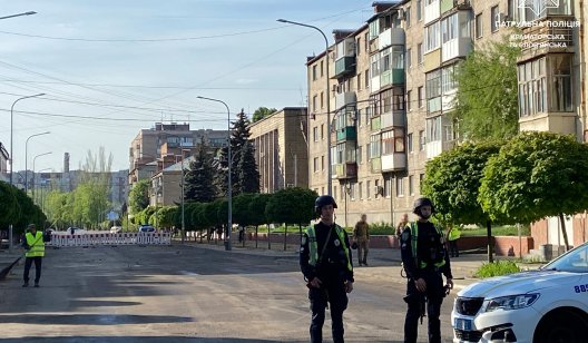 Поліцейські в центрі Слов'янська обмежують рух транспорту