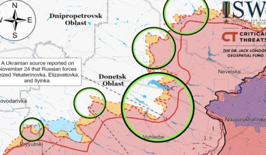 Росія наростила темпи просування і не полишає намірів захопити всю Донеччину — ISW